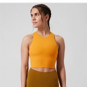 Athleta Conscious Crop top - yellow, sz small